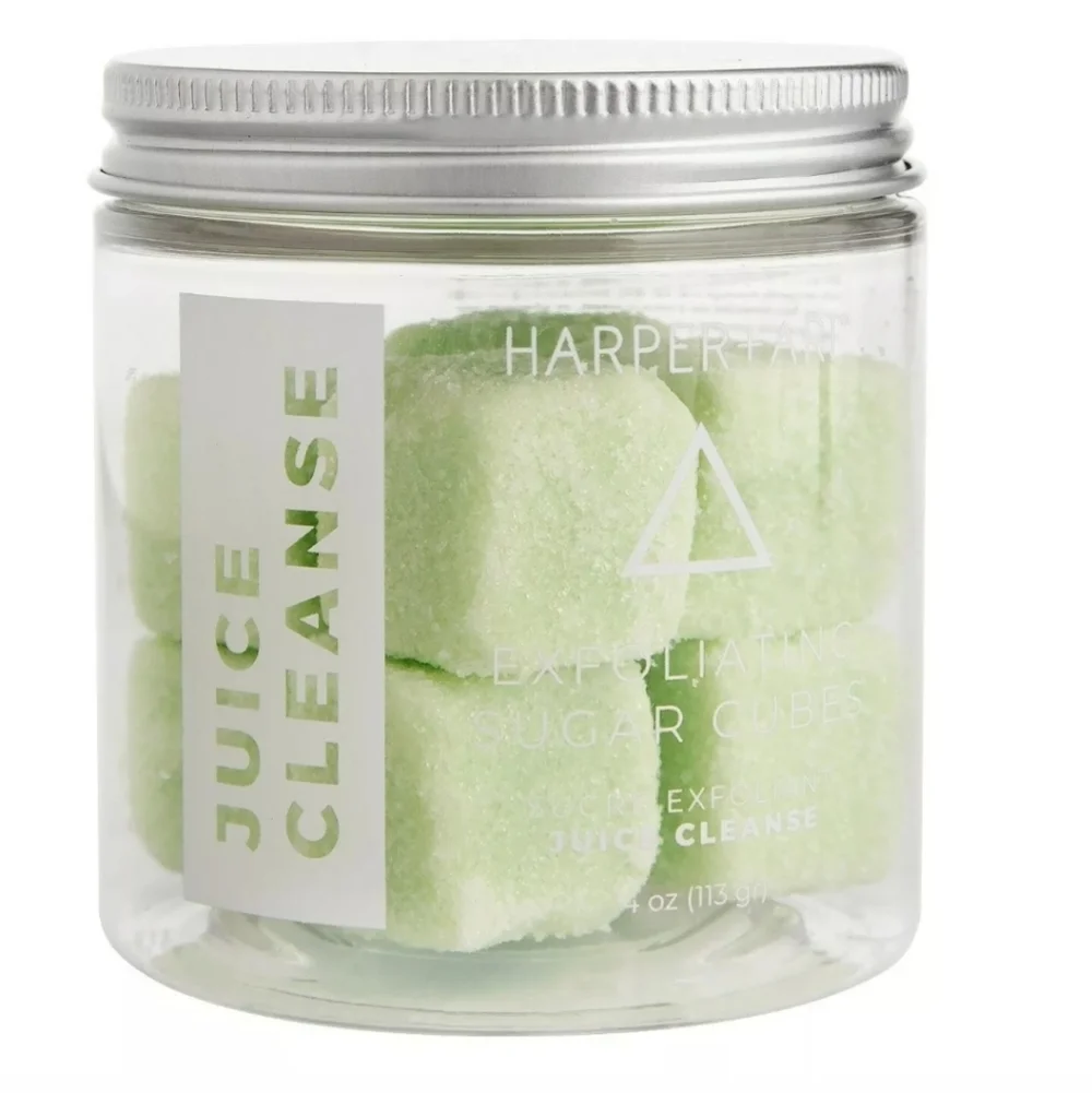 New HARPER + ARI Juice Cleanse Exfoliating Sugar Cubes.